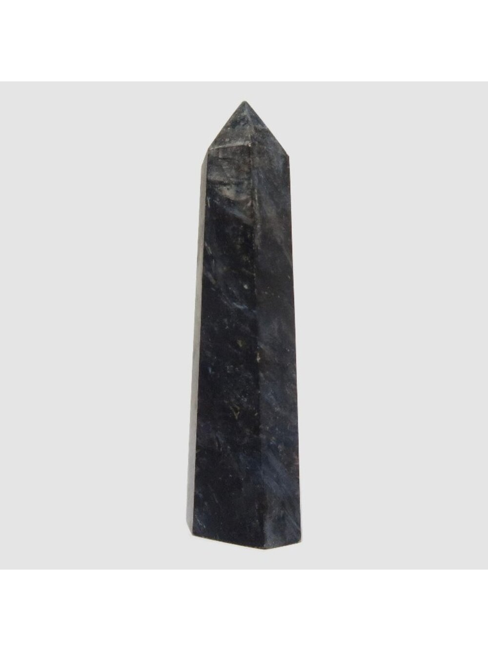 Arfvedsonite Tower Wand Zip Zap Black Blue Point Crystal Healing Energy Generato